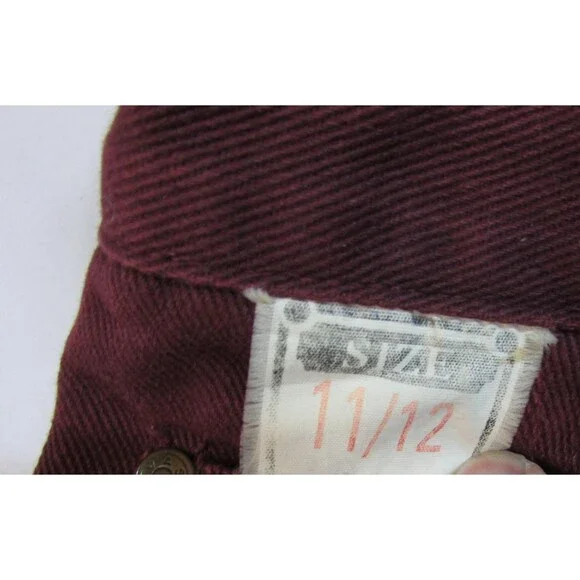 Vasco Jeans Jeans Womens 11/12 Red High Rise Tapered Relaxed Denim 100% Cotton - Picture 7 of 10